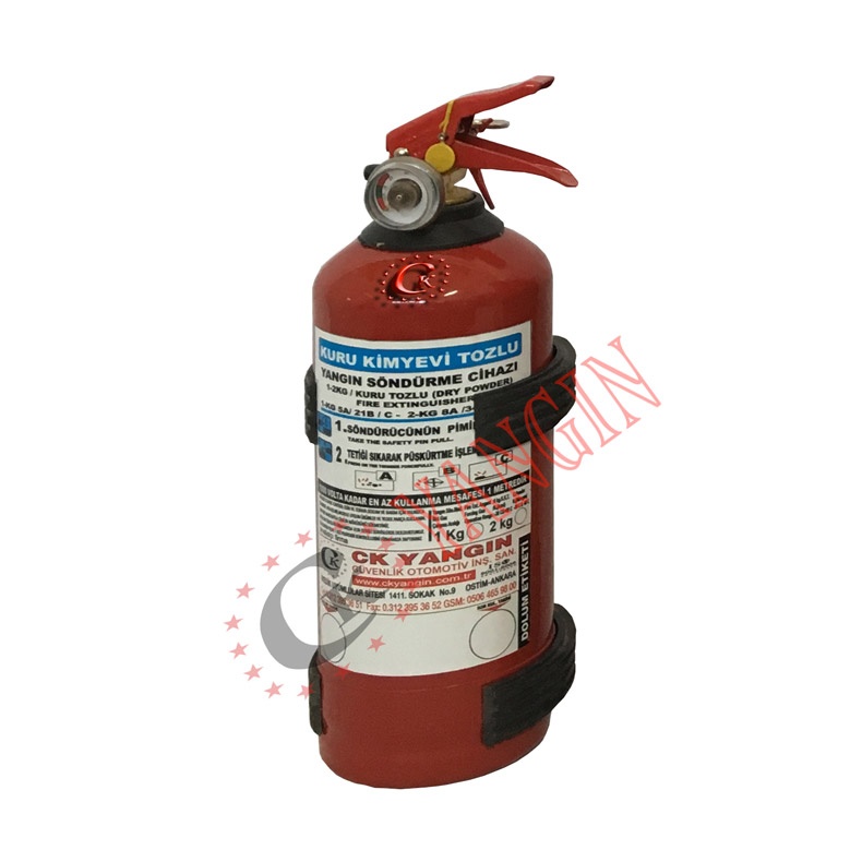 1 KG ABC KURU KİMYEVİ TOZLU YANGIN SÖNDÜRME CİHAZI
